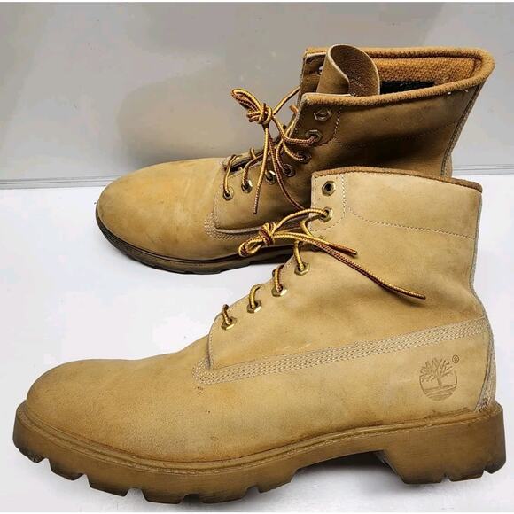 Timberland 10066 6 Inch Wheat Leather Boots Men\'s Size 11.5 M main image 14